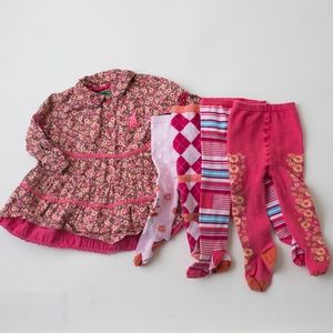 Oilily outfit with four coordinating tights- 2T